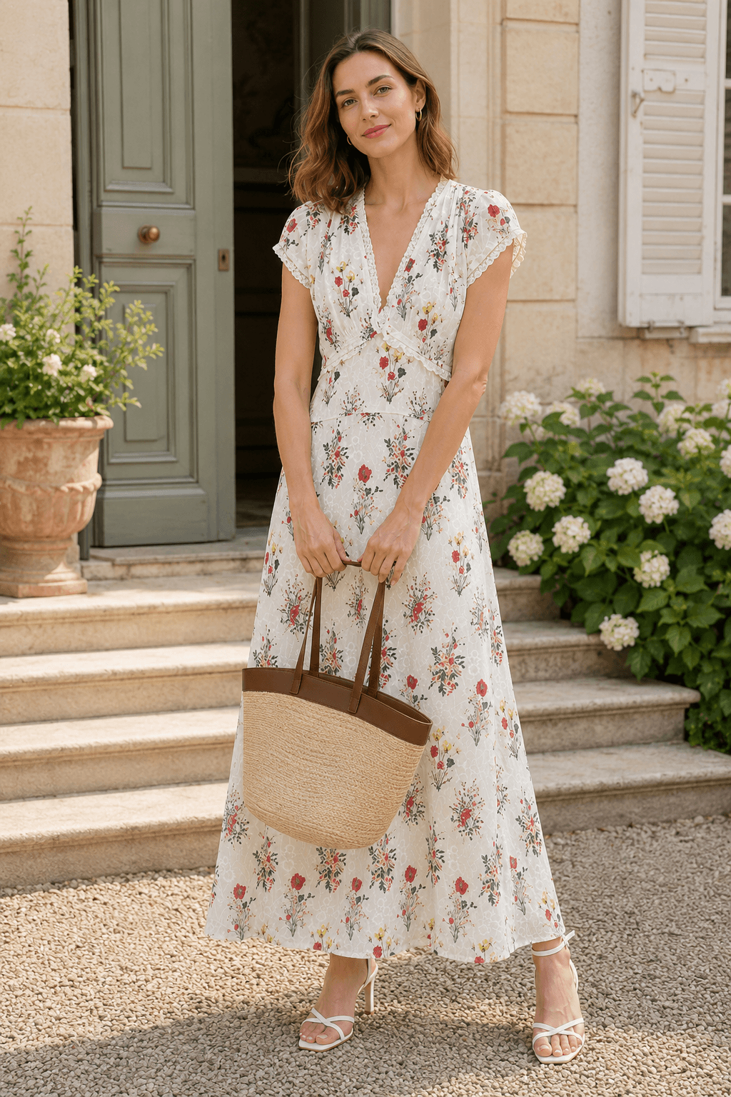 Embroidered Floral Dress