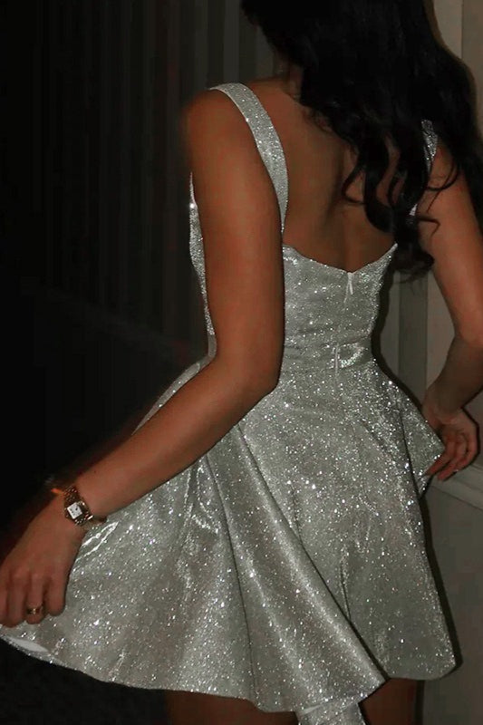 Glitter Mini Party Dress - View 3