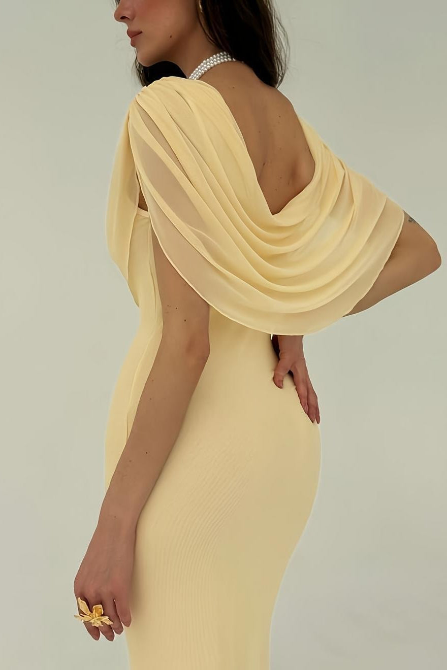 Draped Formal Dress - View 2