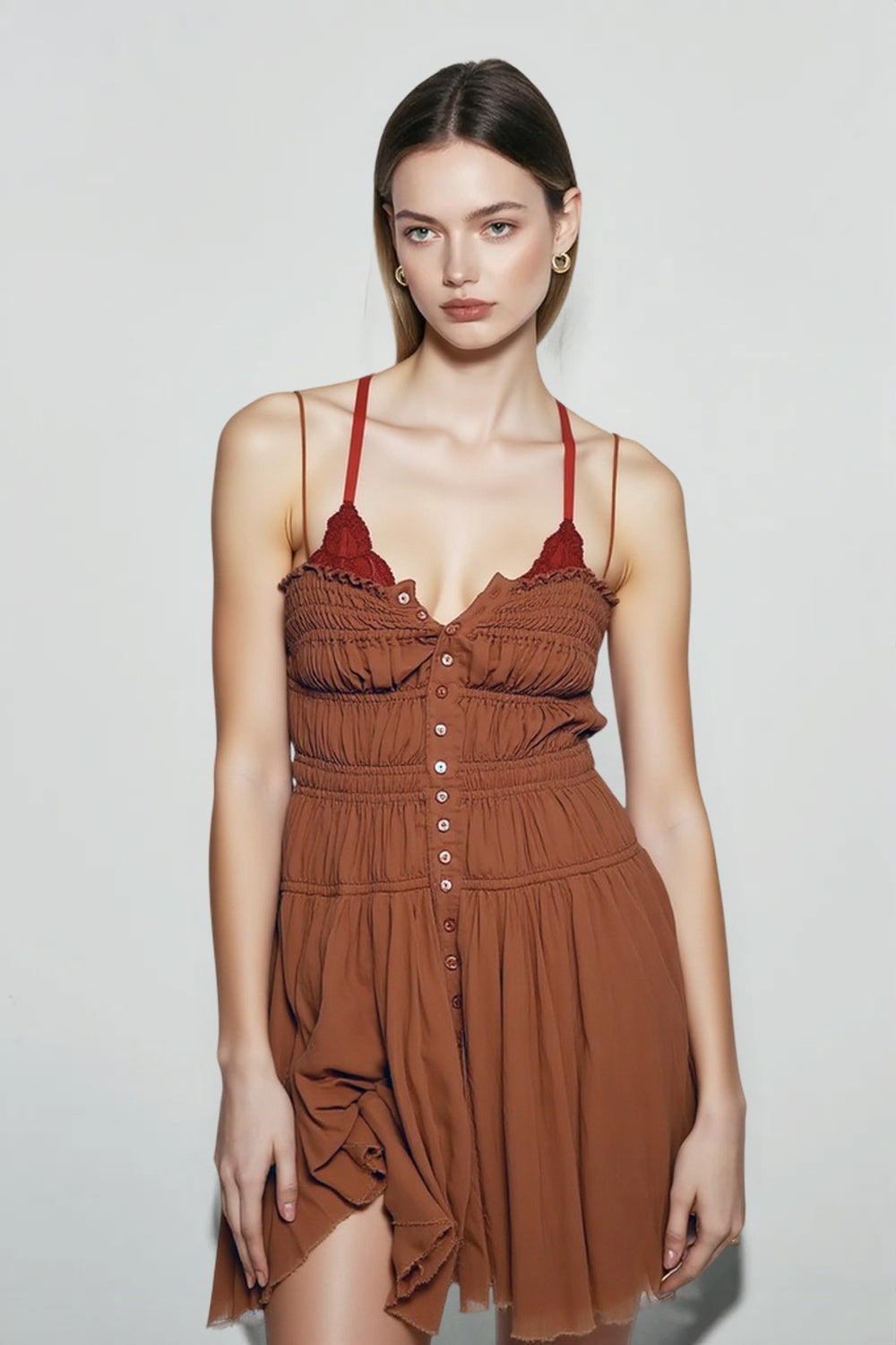 Ruched Bodycon Mini Dress