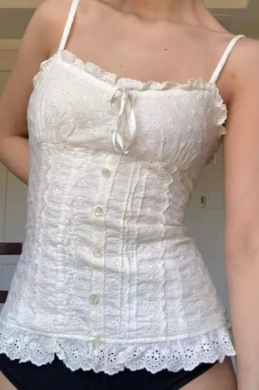 Ruched Waist Cami Top