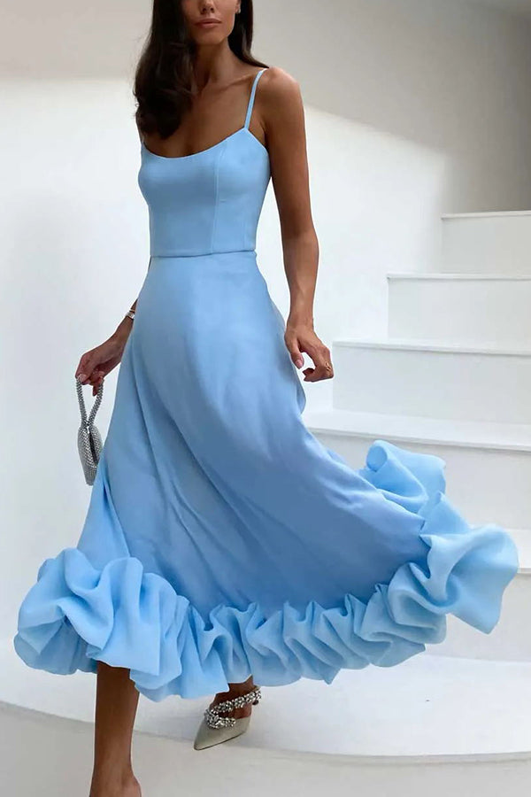 Chiffon Sweetheart Neckline Ruffled Mini Dress - View 14