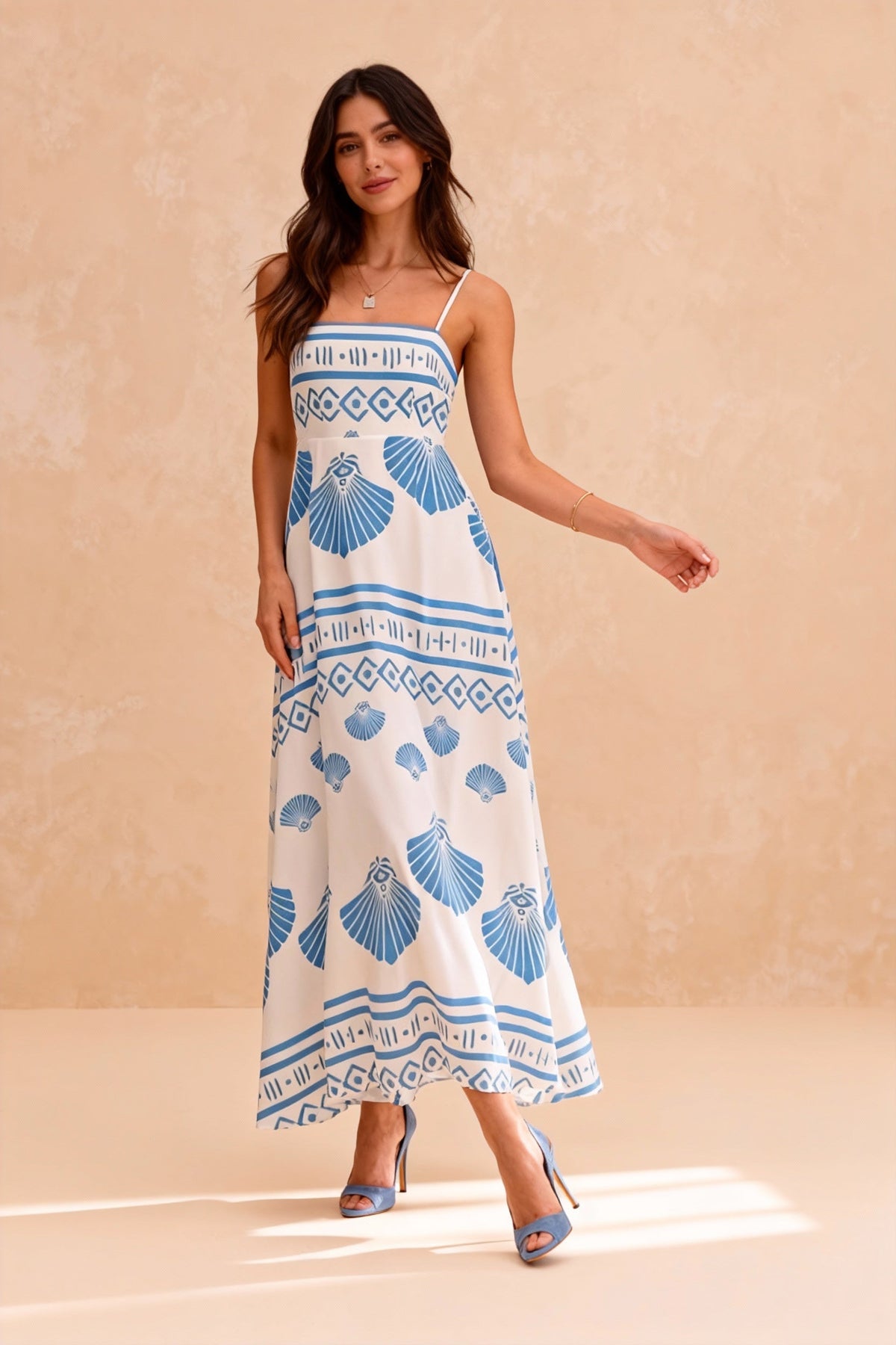 High-Waist Maxi Dress