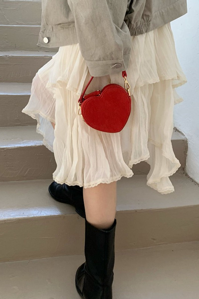 Irregular Flowy Midi Skirt