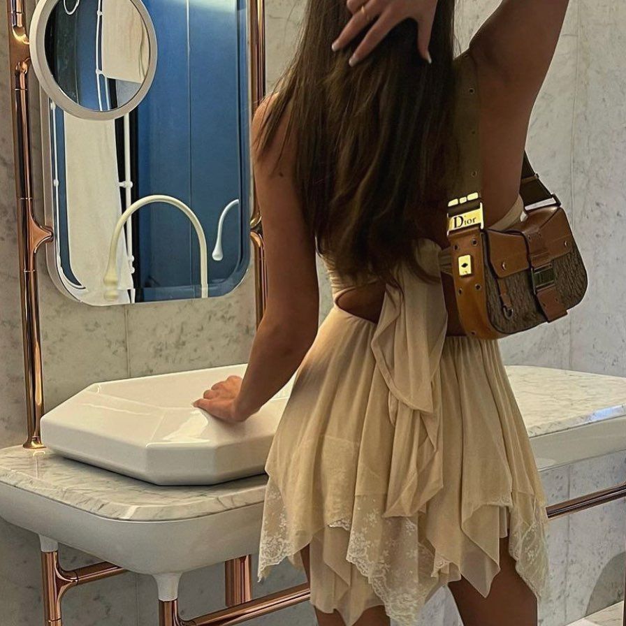 Loving That Girl Mesh Open Back Mini Dress - View 2