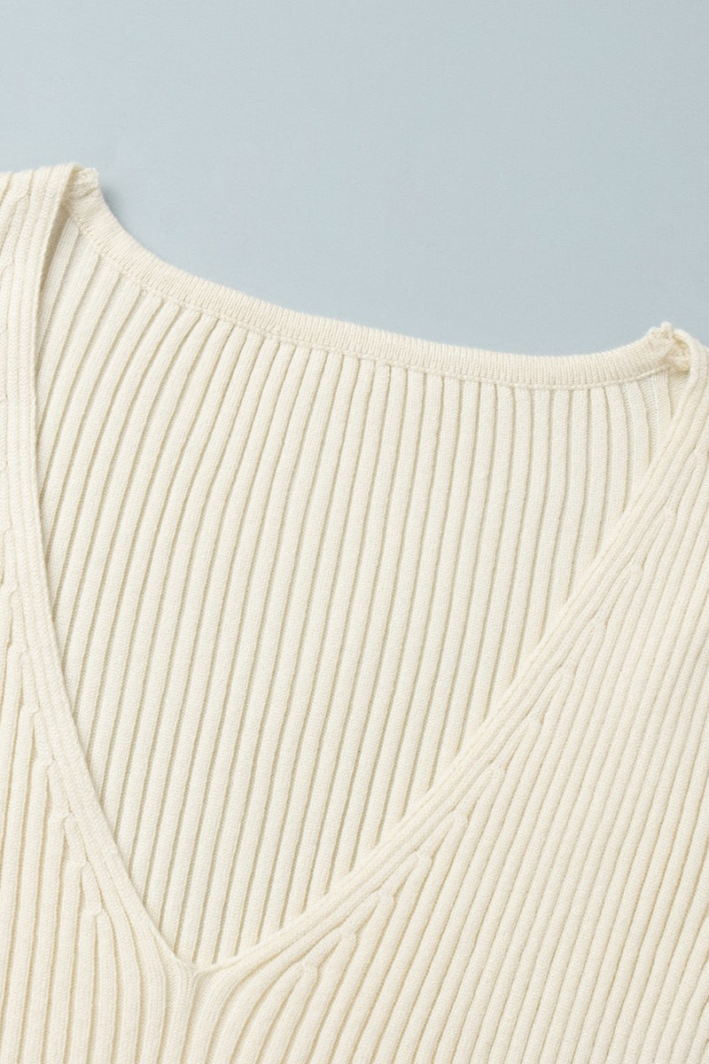 Deep V-Neck Dress
