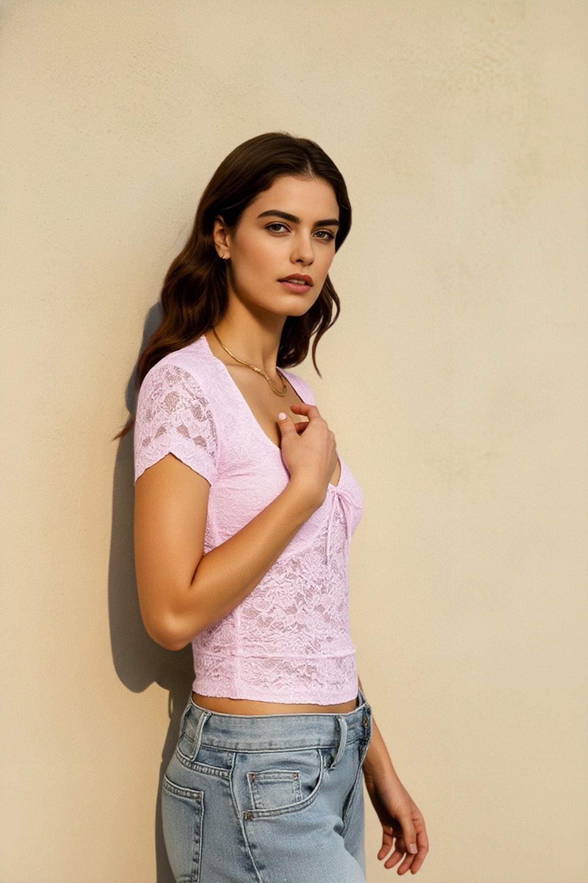 Vintage Washed Lace Top