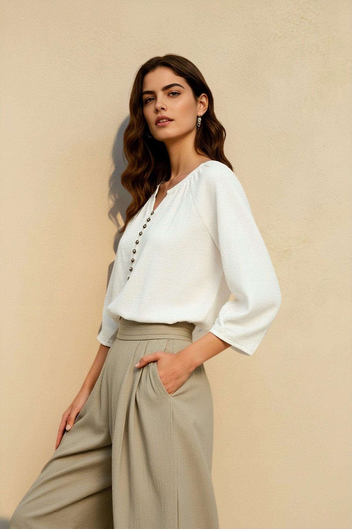 Linen French Blouse