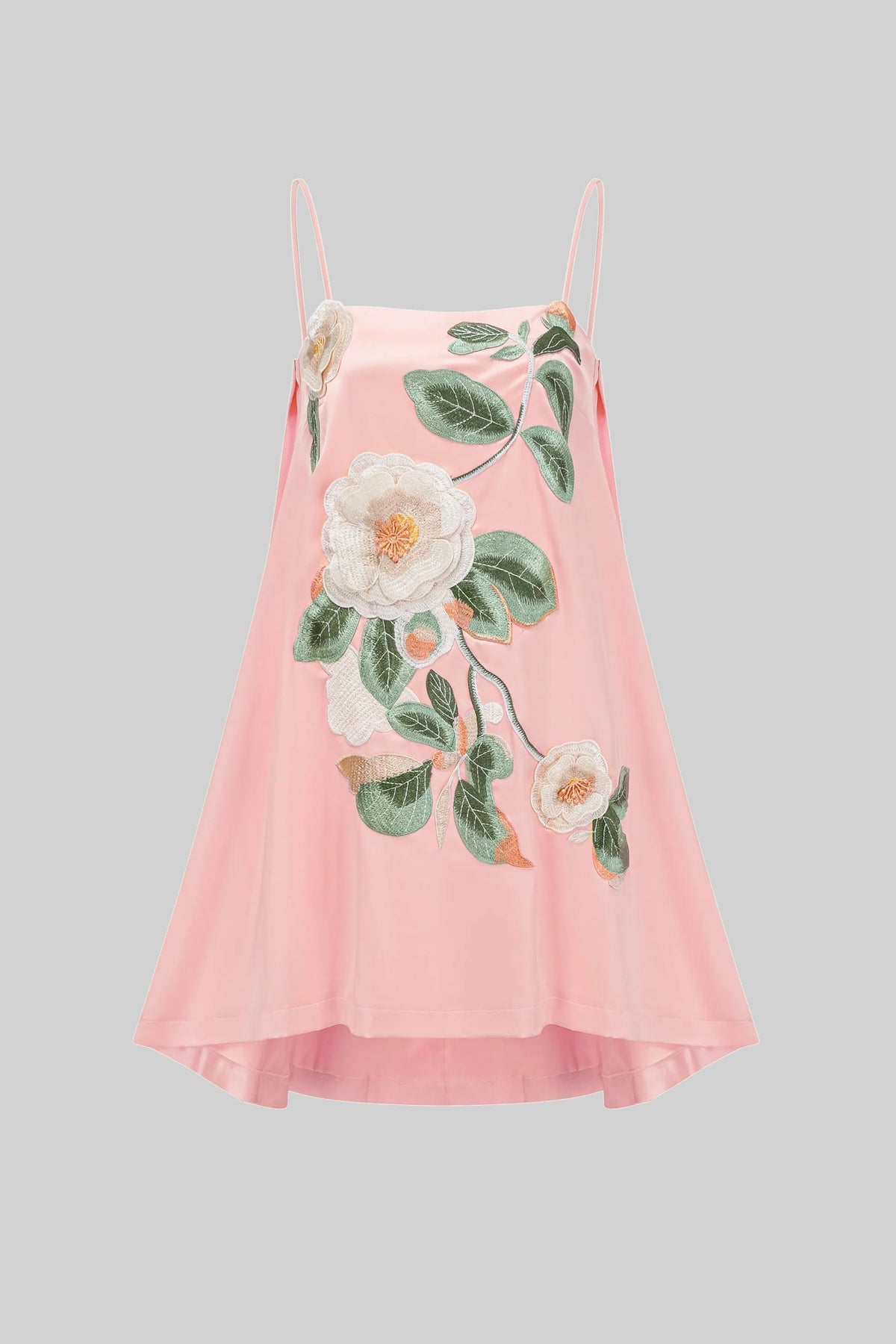 Spaghetti-Strap Mini Dress - Pink - View 2