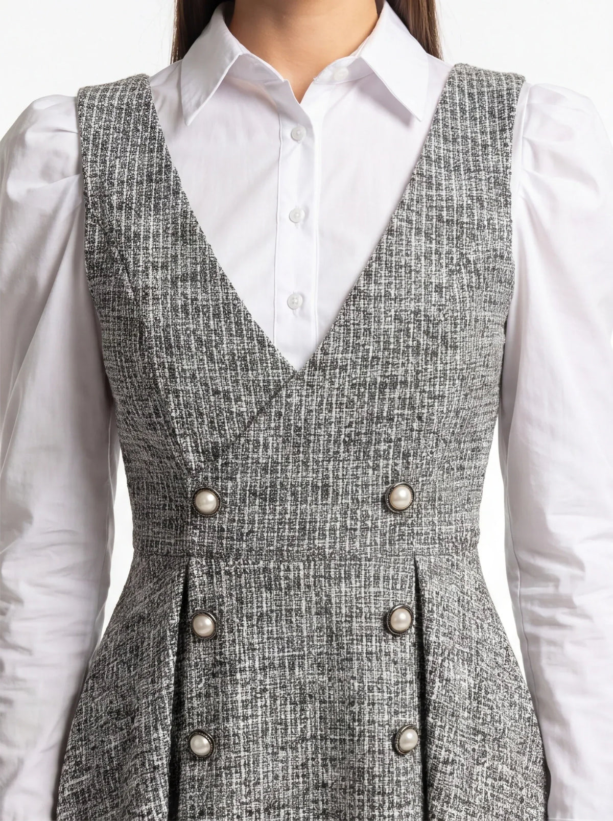 Elegant A-Line Cocktail Dress with Lace Accents and Sleeveless Design - View 3