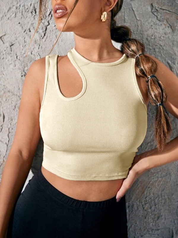 Ribbed Out For Cut Top Tank Women