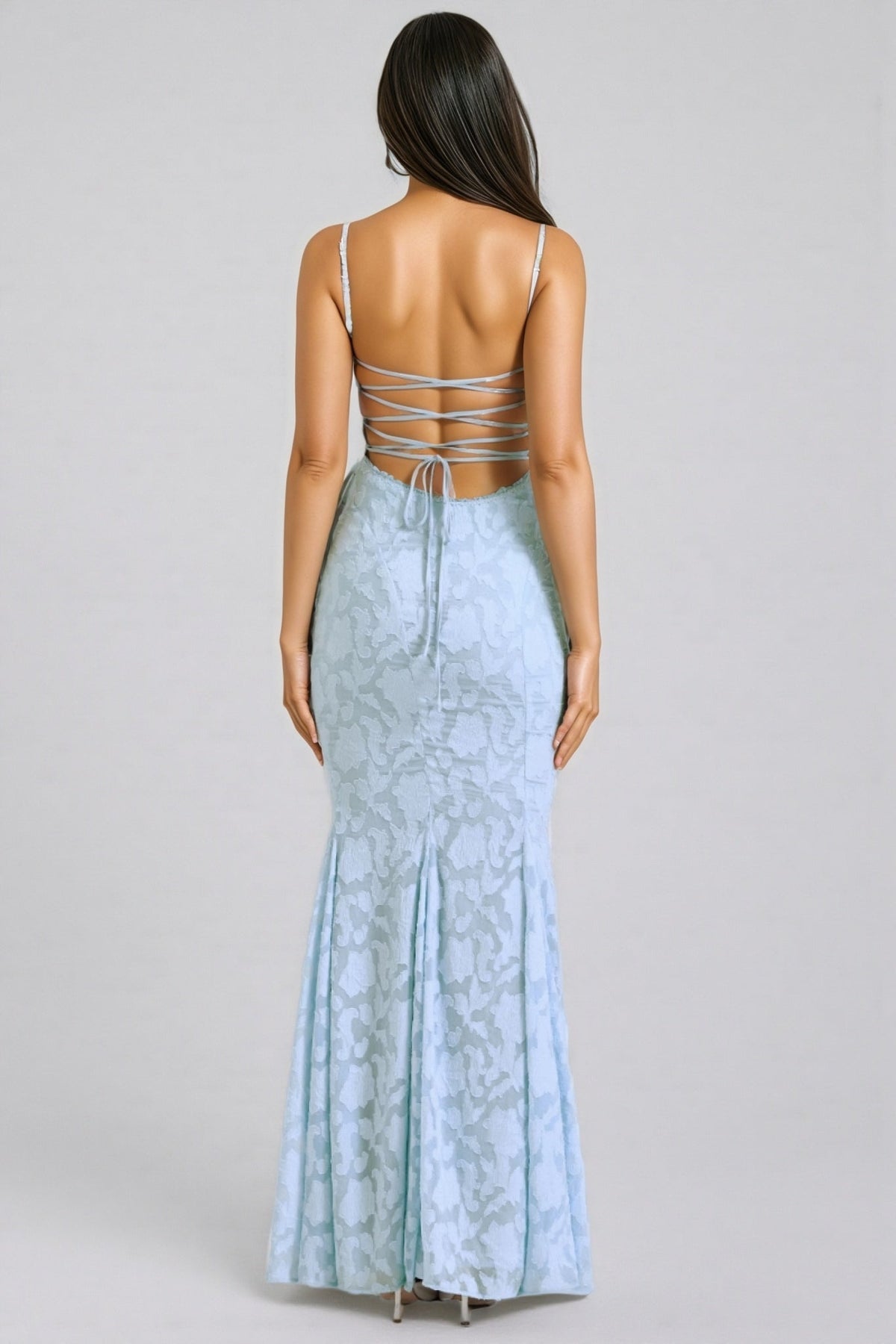 Varenf Bluebell Lace Up Back Maxi Dress - View 4