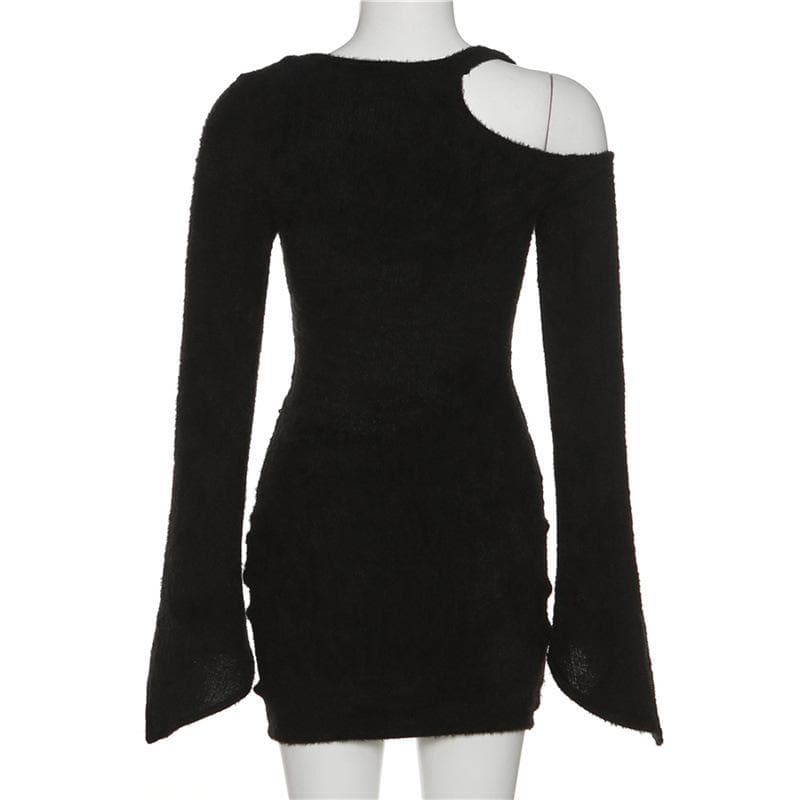 Mesh Sweetheart Long Sleeve Corset Bodycon Mini Dress - View 3