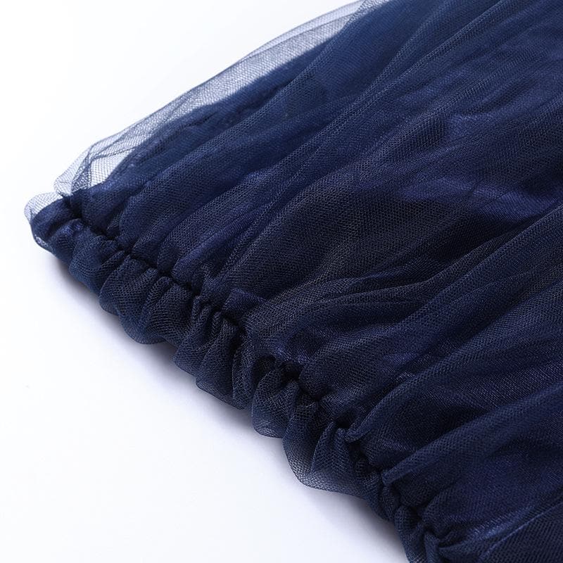 One shoulder irregular mesh ruched slit midi dress - View 7