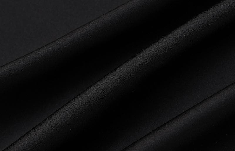 Feather cowl neck ruched solid backless maxi dress - View 6