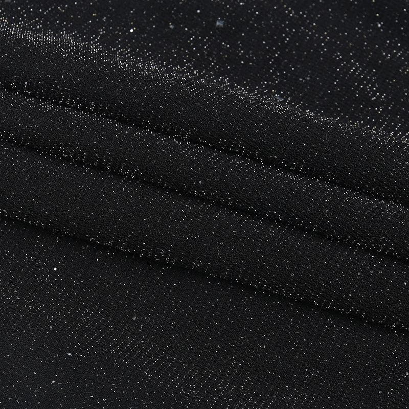 Gloves solid beaded slit sweetheart neck cami mini dress - View 6