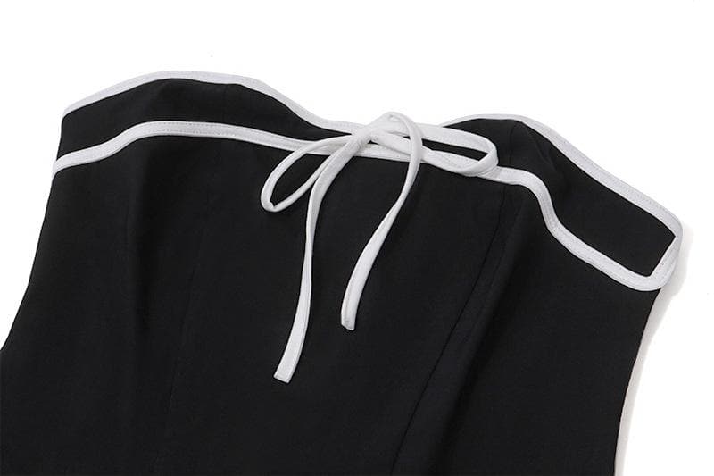 Long sleeve bowknot mesh shrug slit zip-up glitter 2 piece mini dress - View 5