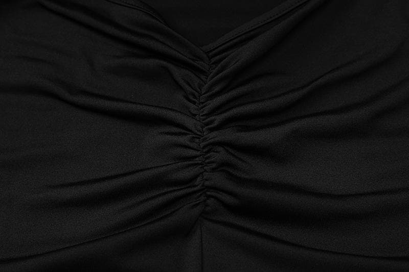 Cross back lace up square neck backless self tie slit maxi dress - View 7