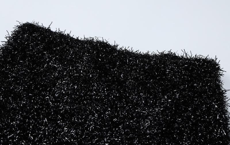 Textured solid satin u neck spaghetti strap sleeveless mini dress - View 5