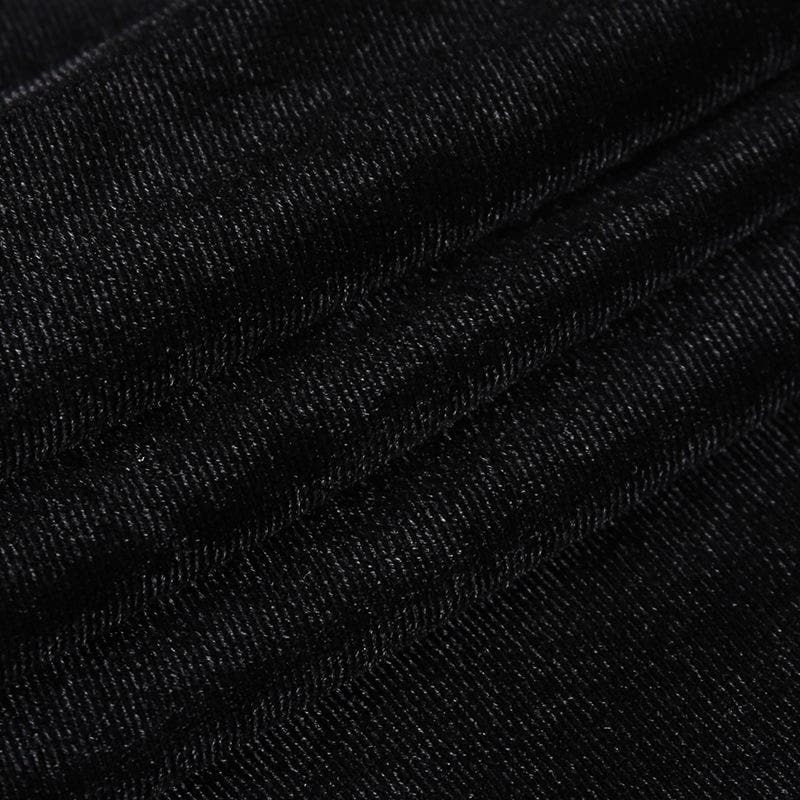 Mesh crewneck long sleeve see through embroidery mini dress - View 8