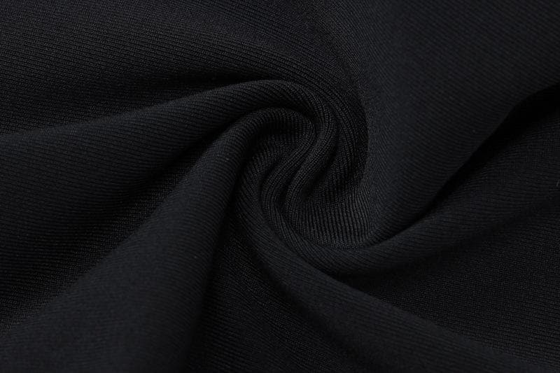 Ruched mesh patchwork off shoulder long sleeve slit maxi dress - View 6