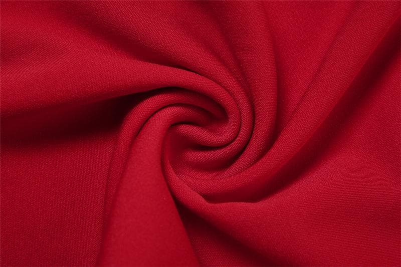 One Shoulder Ruched Flower Applique Ruffle Backless Bodycon Mini Dress - View 6