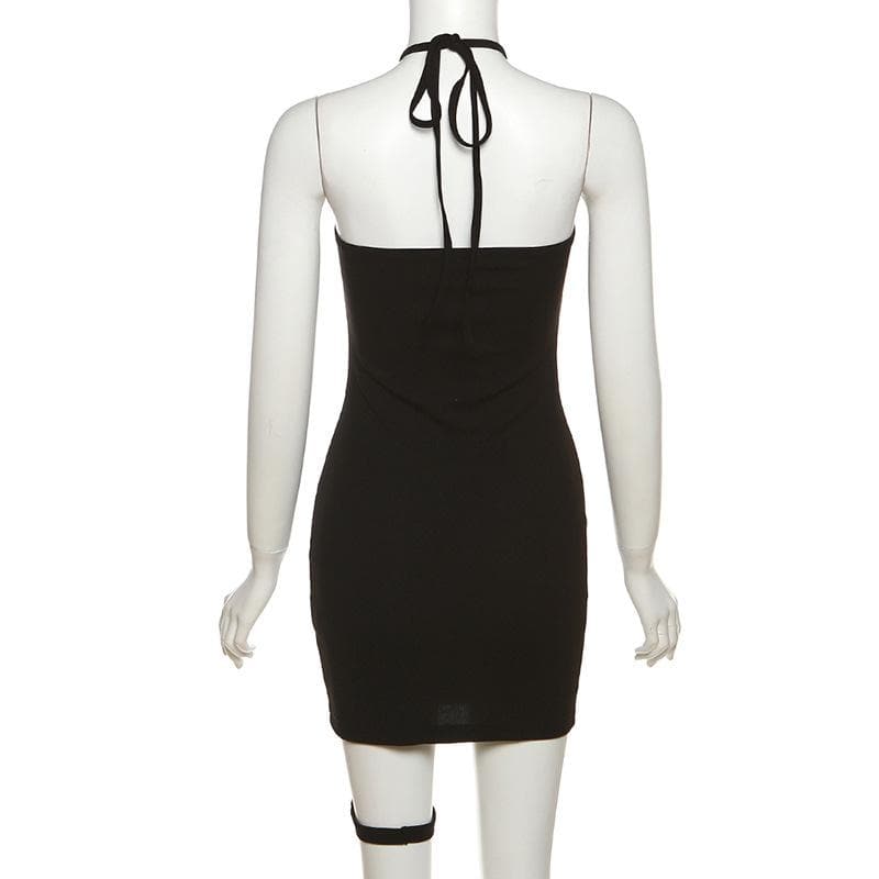 3D Flower Strapless Mesh Corset Ruched Bodycon Mini Dress - View 4