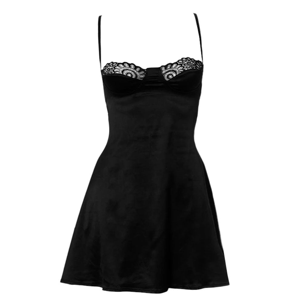 Coquette Lace Cami Mini Dress - View 2