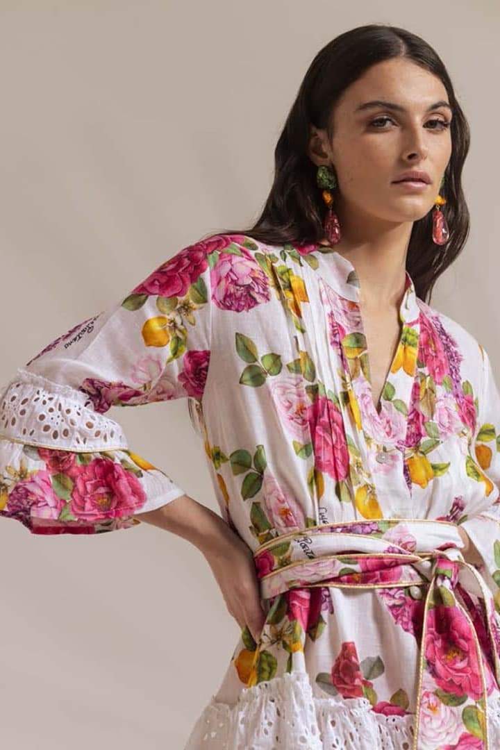 María José Printed Mini Dress - View 2