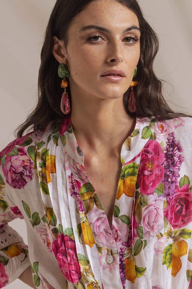 María José Printed Mini Dress