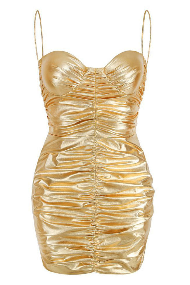 Sweetheart Neck Spaghetti Strap Ruched Bodycon Mini Party Dress - View 4