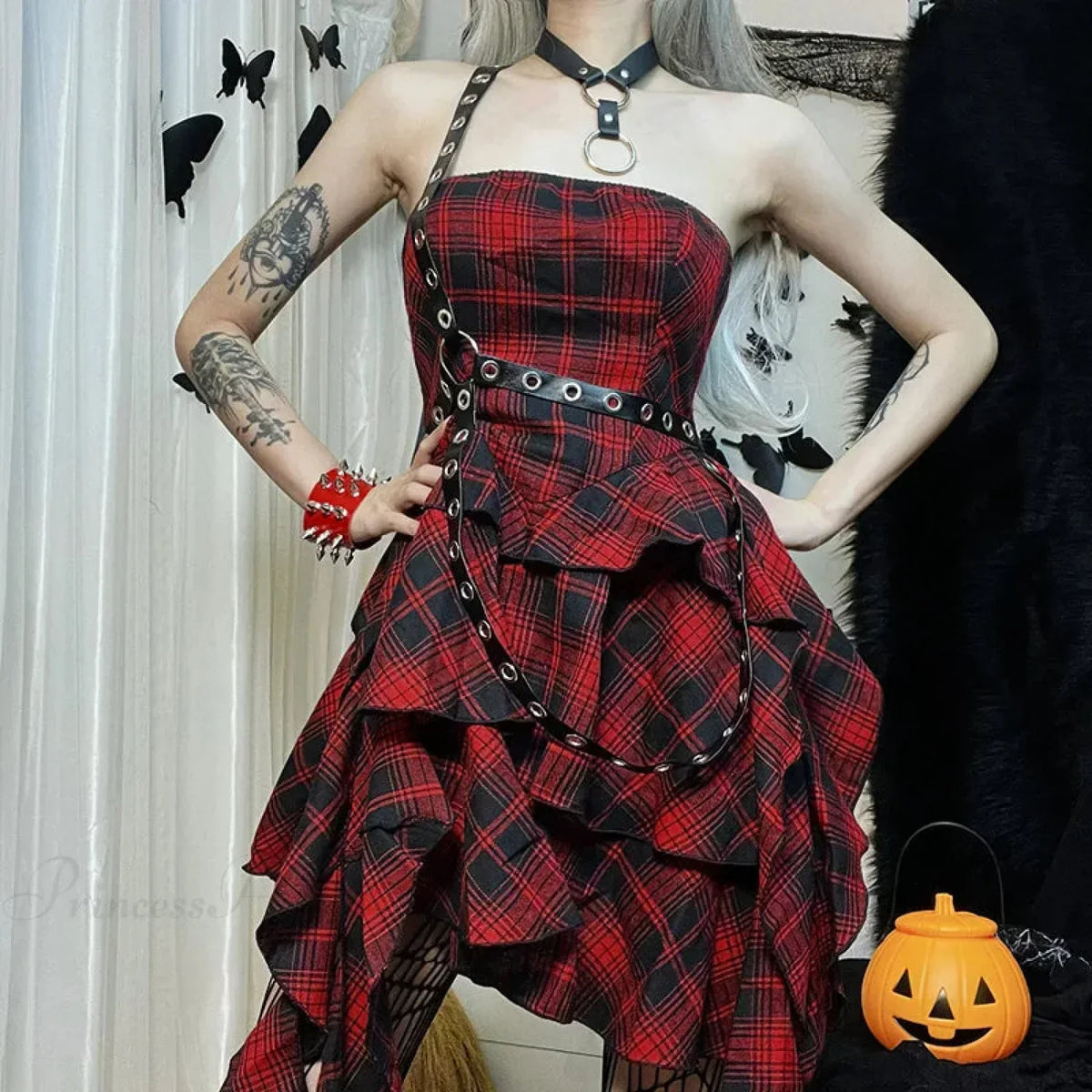 Tall Cut Lace Form-Fitting Mini Dress