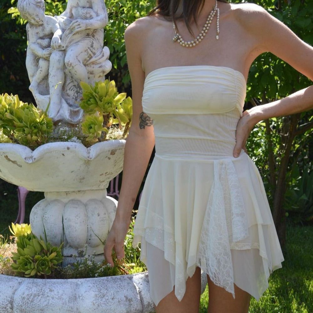 Loving That Girl Mesh Open Back Mini Dress - View 5